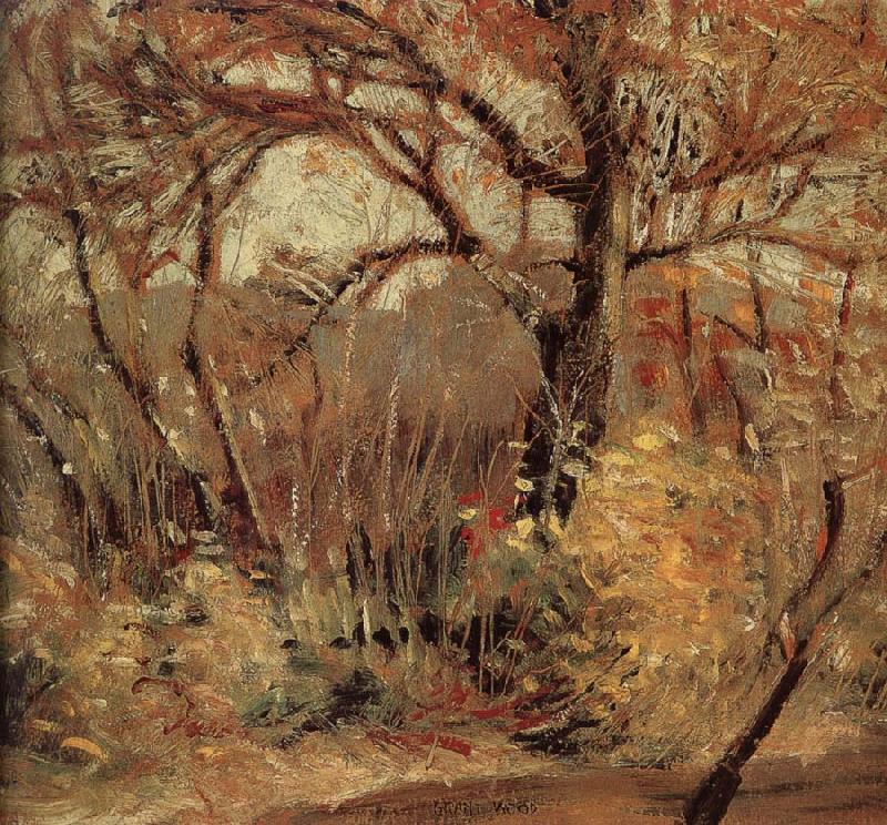 Grant Wood The Landscape of Autumn Sweden oil painting art